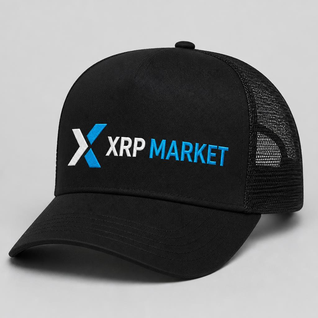 XRP Market Trucker Hat — Black