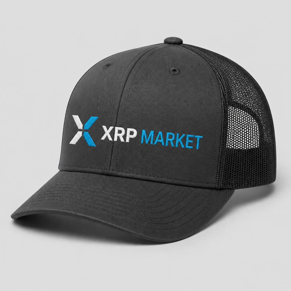 XRP Market Trucker Hat — Charcoal